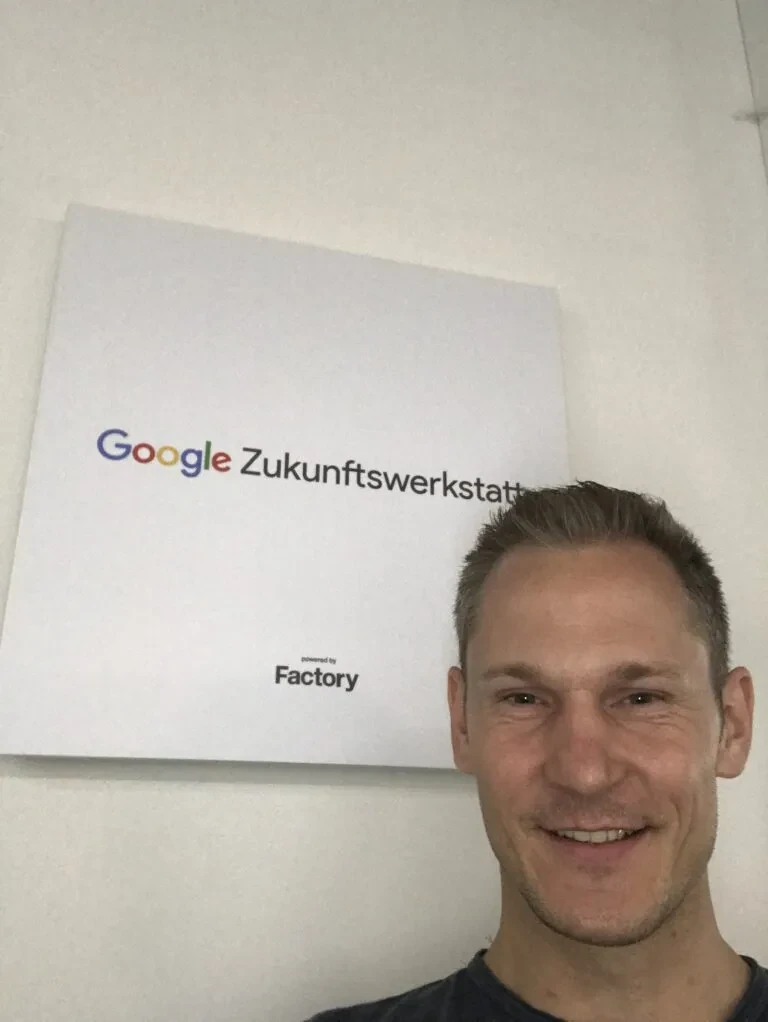 Carlo Krämer bei der Google Zukunftswerkstatt