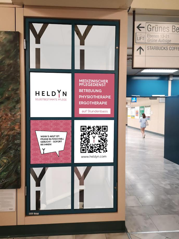 HeldYn: Werbeplakat im U-Bahnhof