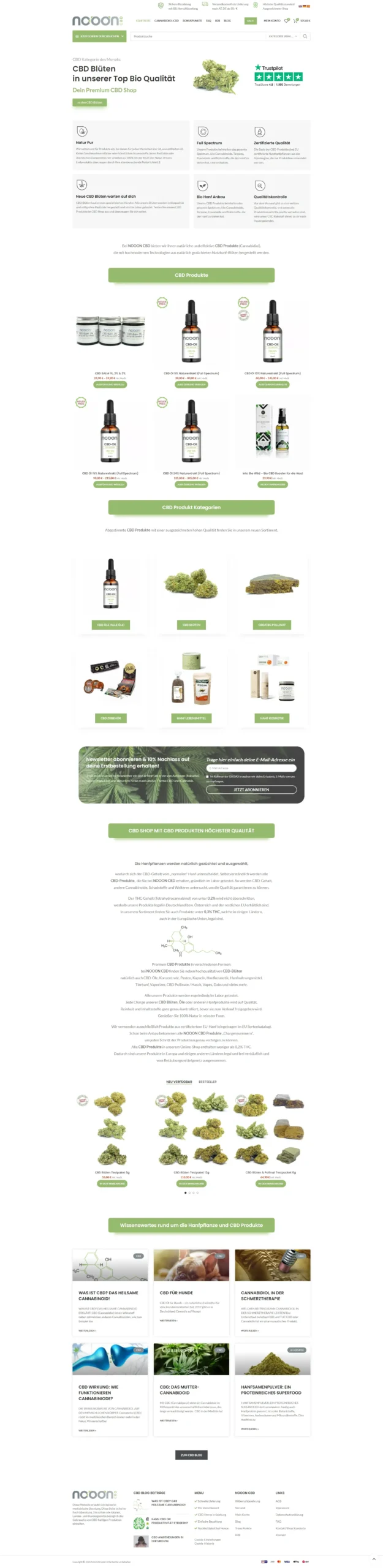 nooon cbd, Onlineshop