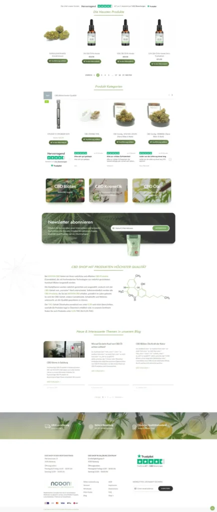 nooon cbd, Mobile Ansicht